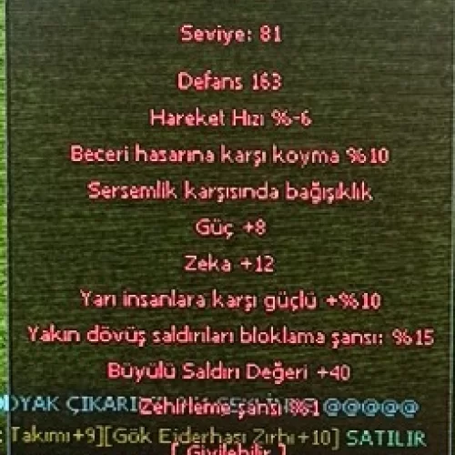Titan Kalkanı +9